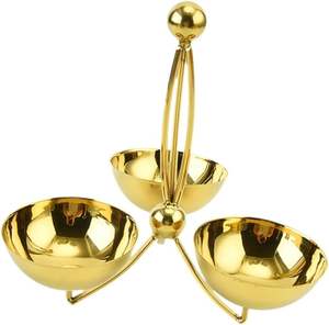 Modern Metallic Bliss Bowls Blissful Shiny Metallic Bowls for Elegant Serving and Decor - Product Image 5