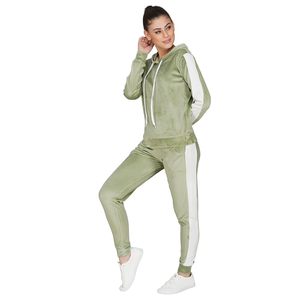 Chándales de terciopelo para mujer, chándal elegante con cremallera y bolsillos, chándal para mujer, ropa deportiva, ropa de dormir, ropa de gimnasio para correr - Product Image 3