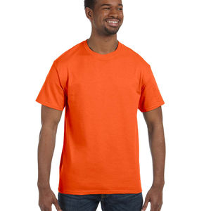T-shirts à col rond 100% coton pour hommes orange Design Your Own Ringer T Shirts - Product Image 6