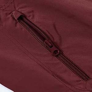 Wholesale Stand Collar Men's Eco-Friendly Breathable Quick Dry <b>Canvas</b> Winter Jacket Polyester Bomber with Front Logo Online Sale - Product Image 6