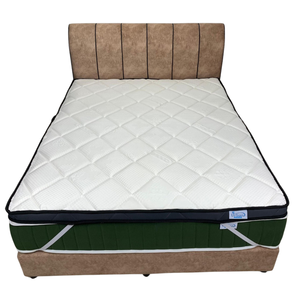 Giá rẻ Malaysia nhà máy Nữ Hoàng 6 inch Nệm <span class=keywords><strong>Topper</strong></span> Bộ nhớ bọt dệt kim vải để bảo vệ nệm của bạn từ biến dạng - Product Image 3