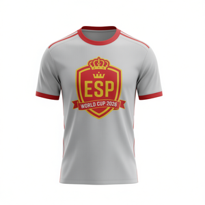 Maglietta Unisex per Tifosi di Calcio Spagna 2026 WC, Rossa e Gialla con Grafica, Top per il Giorno della Partita, Regalo per Uomini e Donne - Product Image 3