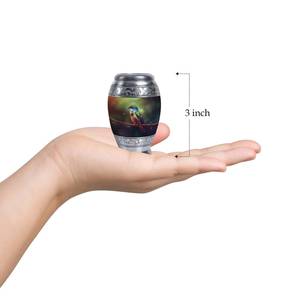 Urna de colibrí en rama para cenizas humanas Metal moderno decorativo para cenizas adultos urnas personalizadas para funeral de mamá - Product Image 6