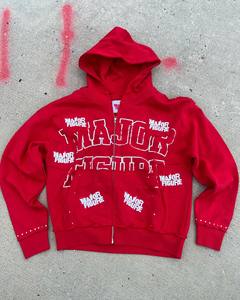 Sudadera con capucha transpirable de alta calidad para hombre, nuevo estilo, buena cremallera para estampado de hojaldre, patrón sólido, directo de fábrica, precio barato, Invierno - Product Image 1