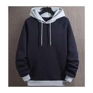 Sudadera con capucha de gran tamaño de algodón 100% de alta calidad para hombres, talla grande personalizada, moda callejera, suministro ODM de tela de lona para hombres para Polo - Product Image 1
