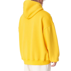 Cotton Blended <b>Thick</b> <b>Fleece</b> Drop Shoulder Print Men Hoodies High Quality Cotton Terry Oversize Hoodie Streetwear Winter 340g - Product Image 3