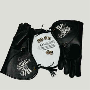 Nouveaux gants de fauconnerie en cuir véritable personnalisés, imperméables, légers en carbone, durables, piège à oiseaux, piège à aigle forestier, piège à animaux, tailles personnalisées - Product Image 4