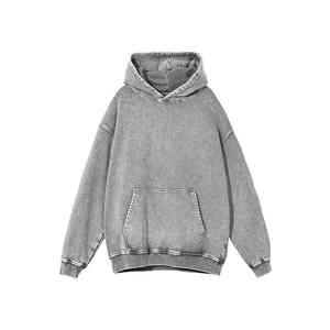 Nueva llegada Unisex Pullover Stone Washed Hoodie alta calidad 100% algodón personalizado hombres Heavyweight Vintage Oversized Acid Winter - Product Image 3