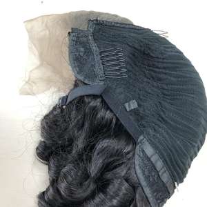 Extension de cheveux humains vierges vietnamiens Remy de haute qualité 18 pouces frontale avec perruque de dentelle transparente 4x4 au prix de gros - Product Image 3