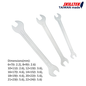 Llave Inglesa de Boca Abierta Forjada de Grado Profesional SKILLTEK de 21 mm, Acabado Cromado, Resistencia Industrial, Herramientas de Reparación de Bicicletas y Automóviles, Bricolaje - Product Image 5