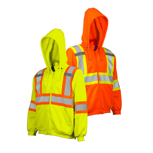 Construcción Ropa reflectante Seguridad Reflectante Alta visibilidad Ropa DE TRABAJO Hombres Sudaderas con capucha de seguridad para la venta en línea - Product Image 1