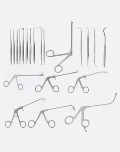 Ensemble d'instruments FESS pour la chirurgie endoscopique fonctionnelle des sinus, kit de chirurgie ORL réutilisable en acier inoxydable - Product Image 4
