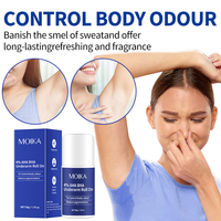 Déodorant anti-transpirant liquide roll-on purifiant 50 ml à l'extrait AHA BHA pour aisselles, longue durée, prévient les odeurs corporelles