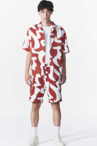 Custom <b>Men's</b> Sports <b>Shorts</b> 100% Cotton Blend Regular Fitted <b>Red</b> Patterned Casual Wear Solid Design - Product Image 2