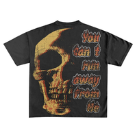 Dtg Print Streetwear Graphic Tees T-shirts Plus Size T-shirt pour hommes en détresse délavé à l'acide T-shirt surdimensionné vintage personnalisé pour hommes