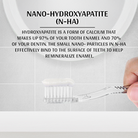 OEM/ODM Dentifrice sans fluorure Nano Hydroxyapatite pour adultes et enfants pour le blanchiment au prix de gros avec marque privée