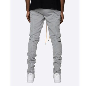 Dernier hiver automne pantalons de survêtement pour hommes pantalon de jogging évasé décontracté avec cordon de serrage à la taille tissu de coton à la mode - Product Image 6