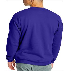 2025 nueva llegada otoño 100% algodón cuello redondo hecho a medida Color sólido pulóver sudadera para hombres mujeres secado rápido transpirable - Product Image 5