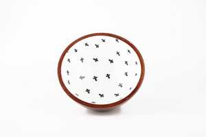 Tazón de Madera Natural Ecológico Accia, con Intrincado Estampado de Esmalte, Apto para Lavavajillas, Elegante Centro de Mesa para Salas de Estar y Comedor - Product Image 5