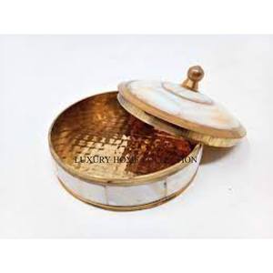 Premium handcrafted <b>metal</b> acrylic base sweet <b>box</b> for delicious sweets dry fruits chocolates wedding return gift festive use - Product Image 4