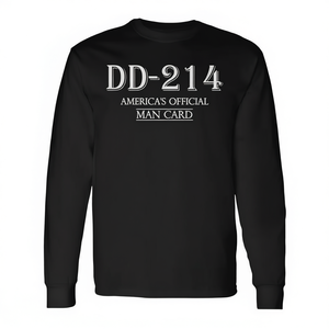 T-shirt à manches longues pour vétéran militaire DD-214, T-shirt promotionnel premium officiel pour homme d'Amérique - Product Image 3