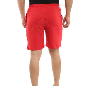 Pantalones cortos deportivos informales de alta calidad totalmente personalizados patrón sólido Cierre de cintura elástica lona ecológica precio bajo al por mayor - Product Image 4