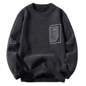 Polar Fleece Heavyweight Oversize Sudadera personalizada de cuello redondo Hombres Sudadera de algodón en blanco - Product Image 6