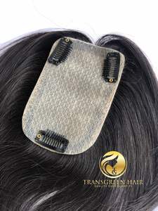 วิกผมต่อสำหรับผู้หญิงขนาด8นิ้ว8X12นิ้วทำจากผมชาวอินเดียไม่ผ่านกระบวนการ100% - Product Image 6