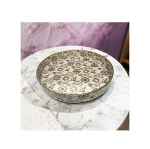 Bandeja para servir moderna de madera MDF, duradera y ligera para comidas, aperitivos, bebidas, uso doméstico y hotelero - Product Image 1