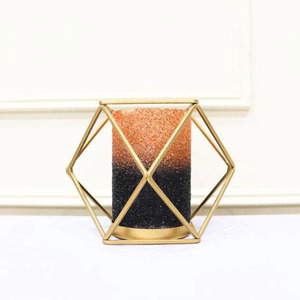 Metal Candle Holder with Glass Votive Add a Dramatic Flair to Your Home Modern <b>Tea</b> <b>Light</b> Sleek and Chic for Contemporary Living - Product Image 2