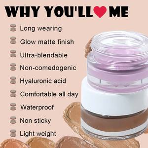 Correttore trasparente trasparente per trucco ad alta pigmentazione crema contorno Vegan Cruelty Free Logo personalizzato viso impermeabile a copertura completa - Product Image 4