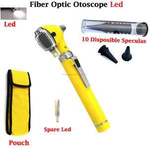 ชุดอุปกรณ์ตรวจหูแบบไฟเบอร์ออปติกขนาดเล็กแบบพกพา สีเหลือง ได้รับการรับรองมาตรฐาน CE ระดับ II และ ISO13485 ขนาด 150 มม. - Product Image 6