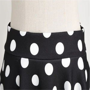 Falda-Pantalón Corta de Cintura Alta, Estilo Informal, Estampada, 100% Poliéster, Antiarrugas, de Secado Rápido, para Mujer - Product Image 3