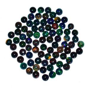 อัญมณีทรงหลวมโอปอลทรงกลมธรรมชาติสีดำของชาวเอธิโอเปีย5มม. - Product Image 1