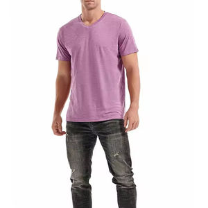 2025 Nueva camiseta de alta calidad para hombre, Camiseta larga estampada holgada de algodón 100%, camiseta lisa al por mayor para hombre - Product Image 3