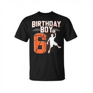 Maglietta da basket per il 6° compleanno per ragazzi di 6 anni per festeggiare con amici e famiglia - Product Image 2