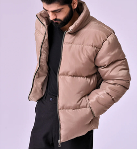 Custom Men's Waterproof Breathable Winter Solid Regular Fit Windproof Woven Polyester/Cotton Zipper Closure men Puffer <b>Jacket</b> - Product Image 3