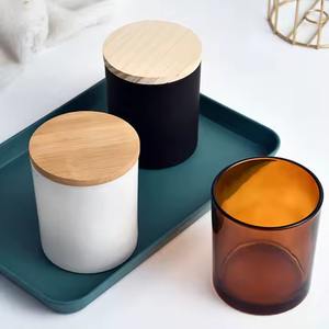 โถเทียนแก้วใสหรูหราภาชนะสำหรับตกแต่งบ้านที่โดดเด่นสำหรับเทียนหอมและแสงแวดล้อมที่นุ่มนวล - Product Image 5