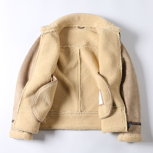 Chaqueta de Cuero para Hombre de Primera Calidad con Tela de Lona 100% Cuero Vacuno Original, Logotipo Frontal, Transpirable y de Secado Rápido, Estilo Casual - Product Image 6