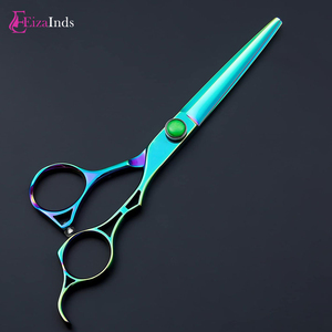 Gran oferta, tijeras de peluquero de acero inoxidable EIZA INDS hechas a medida, tijeras de corte de pelo coloridas para uso de belleza, venta al por mayor - Product Image 4