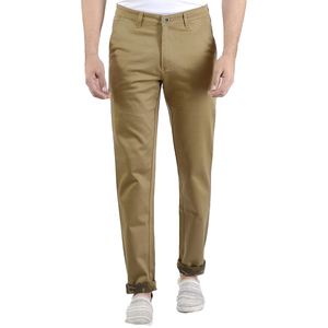 กางเกงผ้าคอตตอนถักทรงตรงของผู้ชายกางเกงลำลองผ้ายืดเนื้อนุ่มน้ำหนักเบาระบายอากาศได้ดีแห้งเร็วเป็นมิตรกับสิ่งแวดล้อม100% - Product Image 2