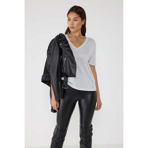 T-shirt à col en V scintillant - Product Image 3