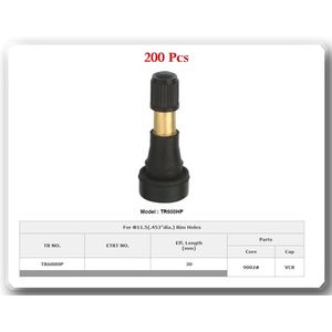 Lot de 200 tiges de valve de pneu haute pression TR-600 HP conformes aux spécifications OE - Product Image 1
