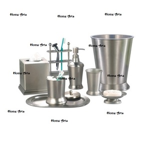 Ensemble de 4 ensembles de salle de bains en acier inoxydable Ensembles de salle de bains de luxe de forme et de taille personnalisées par Home Arts - Product Image 4