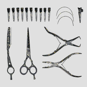 Full Professional Salon Hair <b>Extension</b> Pliers Kit With Multiple Installation Tools For <b>Micro</b> Bead Nano Ring Hair <b>Extension</b> Work - Product Image 1