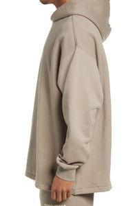 Vente en gros de sweats à capuche OEM en polyester/coton pour la saison d'hiver, sweats à capuche à manches longues et à motif uni, sweats à capuche lavables à séchage rapide - Product Image 5