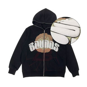 เสื้อฮู้ดผู้ชายคอตตอน/โพลีเอสเตอร์/ โพลีเอสเตอร์ลายพัฟทนทานลำลองฤดูหนาว - Product Image 1