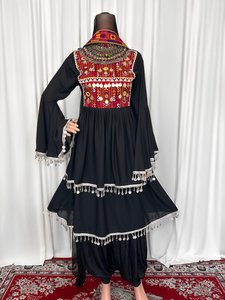 Abiti Casual floreali di migliore qualità taglie personalizzate per abiti Afghan Kuchi ricami fatti a mano nuovi disegni abiti Afghani per le donne - Product Image 4