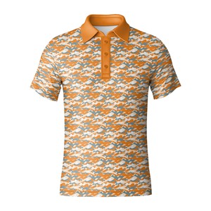 Polos de golf de haute qualité pour hommes Polos de golf en polyester spandex extensible dans les 4 sens Logo avant personnalisé du Vietnam - Product Image 3