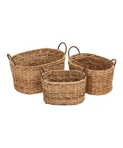 Conjunto de cesta de drenar elegante, com estas cestas bonitas e resistentes com construção inspirada em rústico